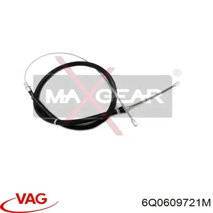 Do koszyka 6Q0609721M VAG Linka hamulca ręcznego tylna prawa/lewa