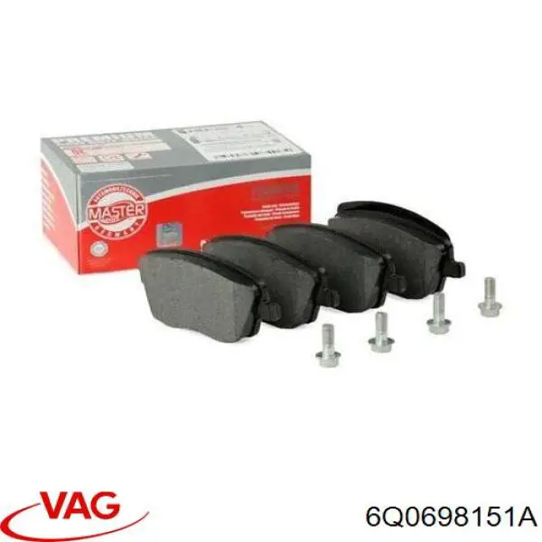 6Q0698151A VAG Klocki hamulcowe przednie tarczowe