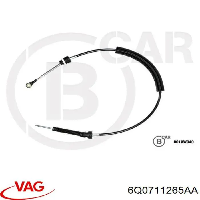 Linka zmiany biegów VAG 6Q0711265AA cena, od 22,48 USD