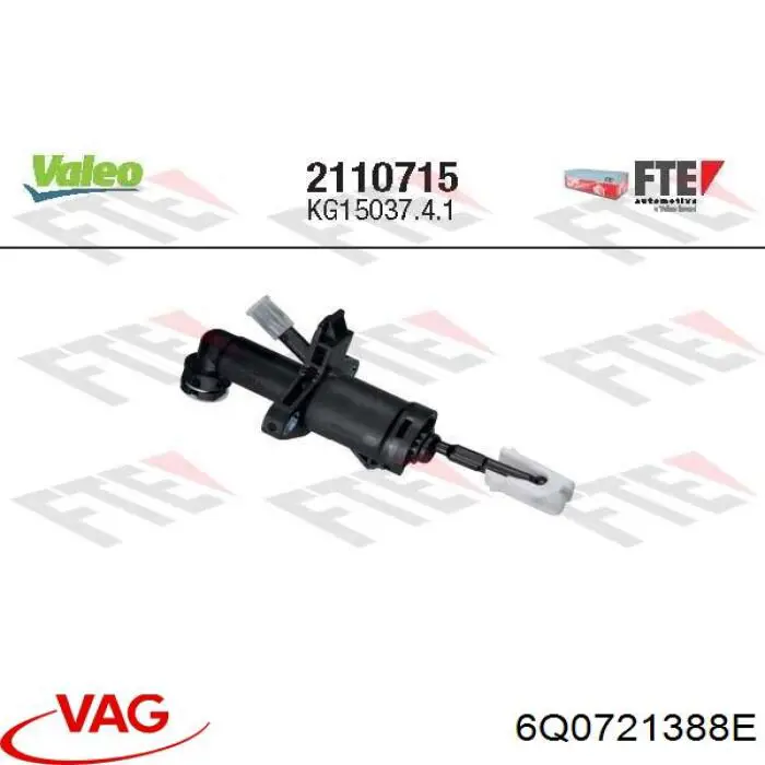 Do koszyka 6Q0721388E VAG Cylinder sprzęgła główny