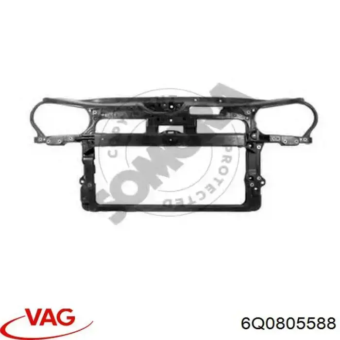 Osłona chłodnicy kompletna (panel mocowania reflektorów) VAG 6Q0805588 cena, od 111,50 USD
