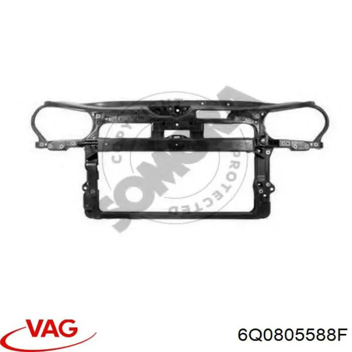 Osłona chłodnicy kompletna (panel mocowania reflektorów) VAG 6Q0805588F cena, od 59,62 USD