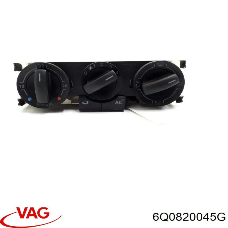 6Q0820045G VAG Sterownik trybów ogrzewania/klimatyzacji