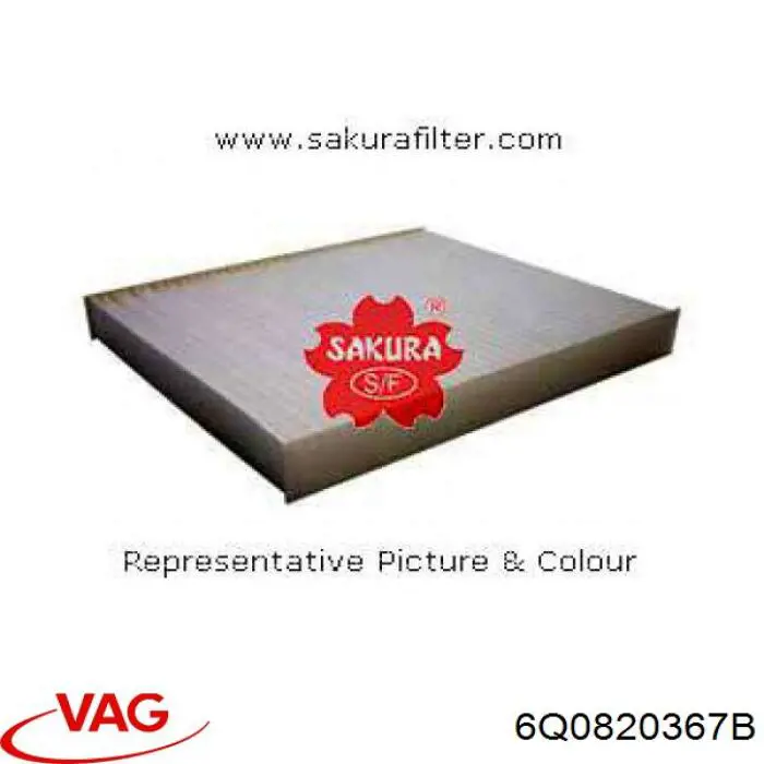 Do koszyka 6Q0820367B VAG Filtr kabiny