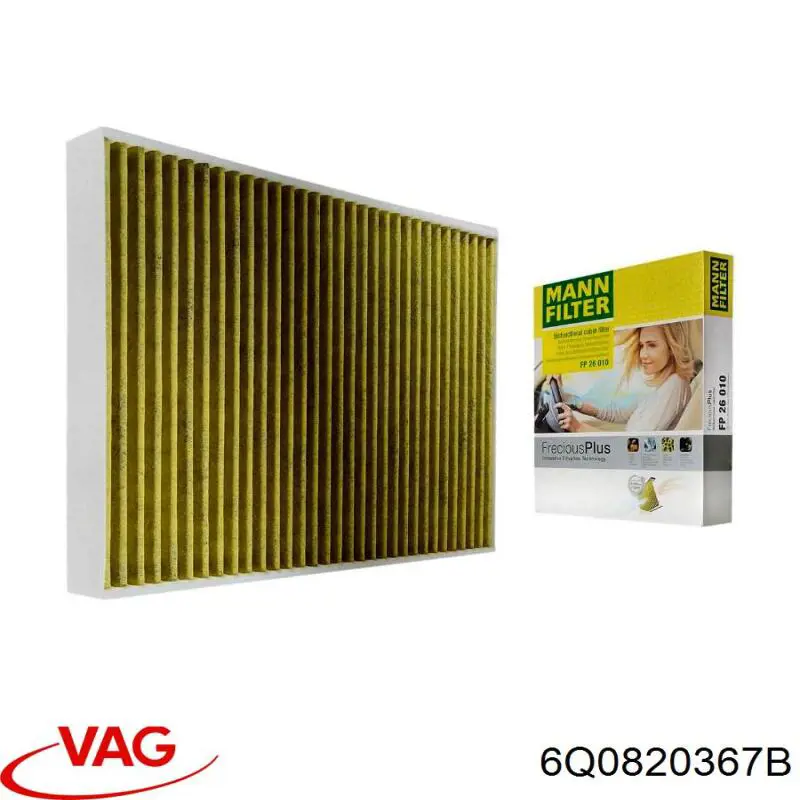 Do koszyka 6Q0820367B VAG Filtr kabiny