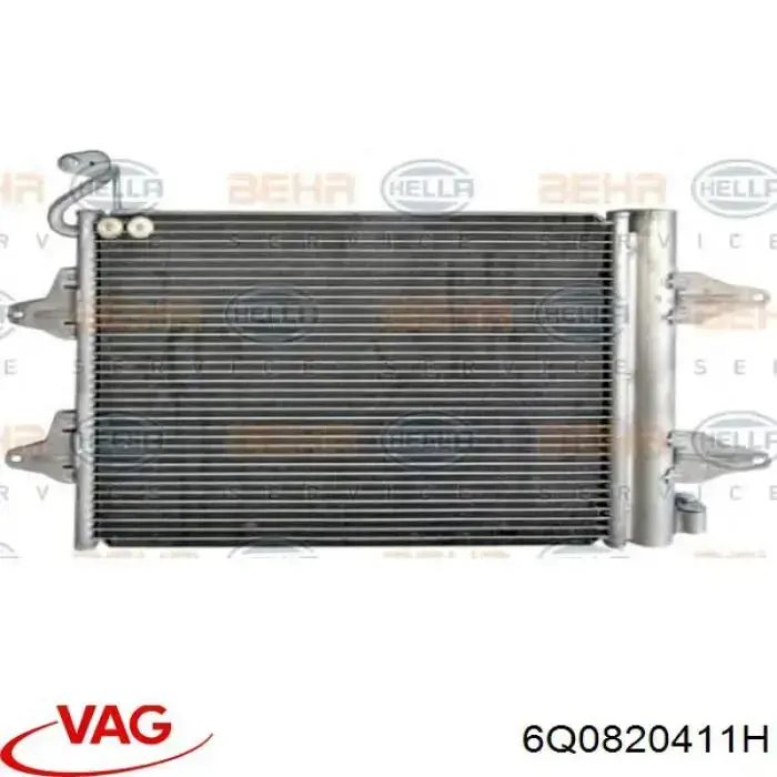 6Q0820411H VAG Chłodnica klimatyzacji