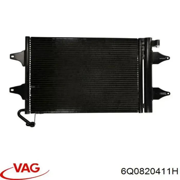 Chłodnica klimatyzacji VAG 6Q0820411H cena, od 51,08 USD