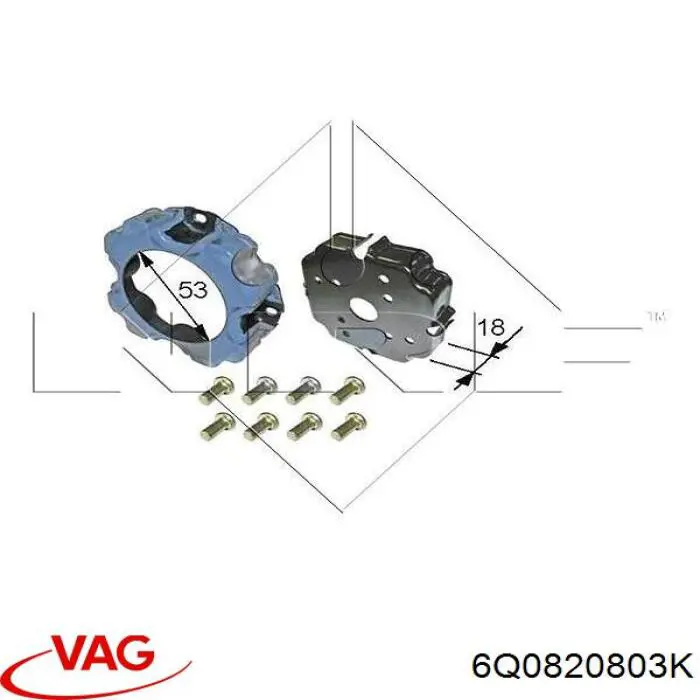 Sprężarka klimatyzacji VAG 6Q0820803K cena, od 105,56 USD