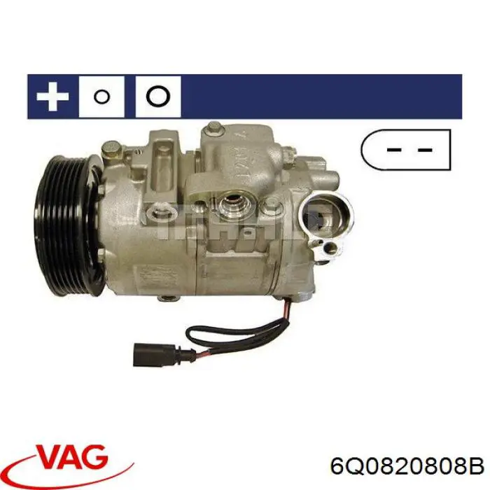 Sprężarka klimatyzacji VAG 6Q0820808B cena, od 132,80 USD