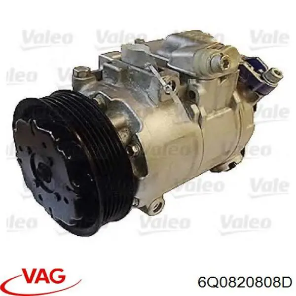6Q0820808D VAG Sprężarka klimatyzacji