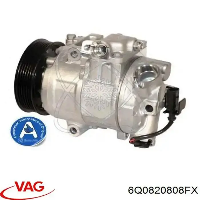 6Q0820808FX VAG Sprężarka klimatyzacji