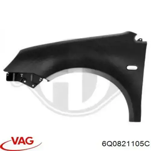 6Q0821105C VAG Błotnik przedni lewy