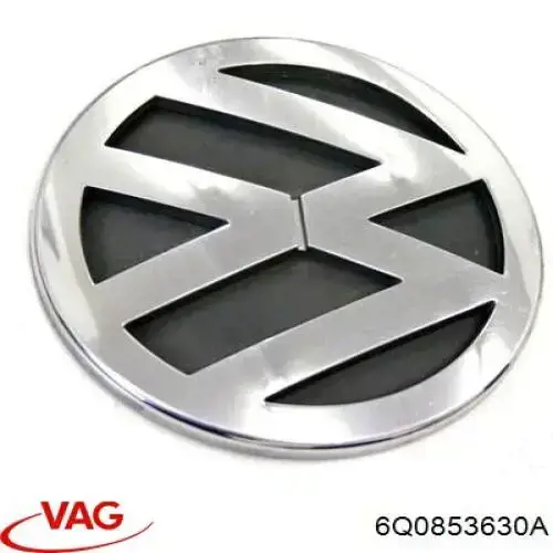 6Q0853630A VAG Emblemat na klapę bagaznika (znaczek firmowy)