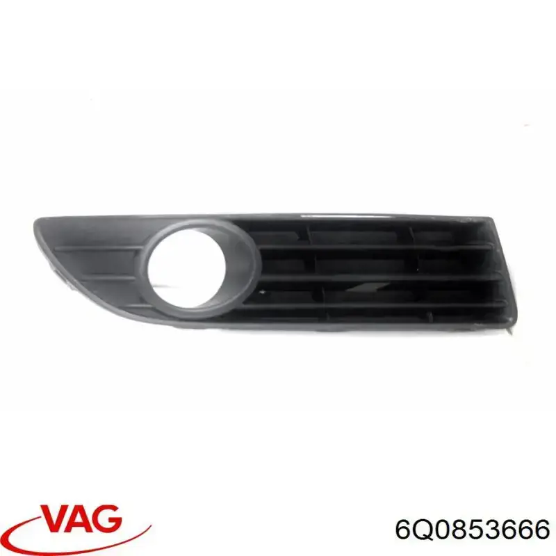 Kratka zderzaka przedniego prawa VAG 6Q0853666 cena, od 12,74 USD