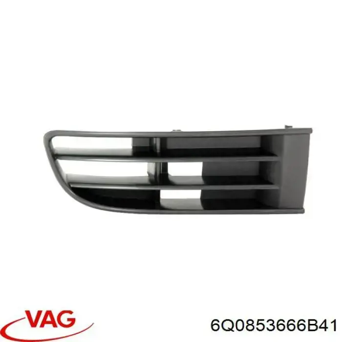 Kratka zderzaka przedniego prawa VAG 6Q0853666B41 cena, od 12,74 USD