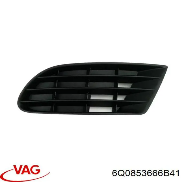 Do koszyka 6Q0853666B41 VAG Kratka zderzaka przedniego prawa