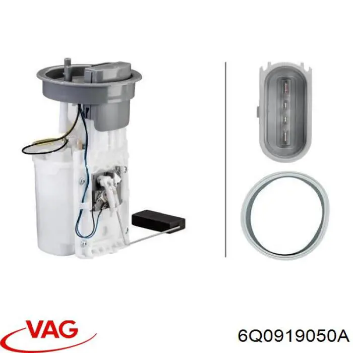 Moduł pompy paliwowej z czujnikiem poziomu paliwa 6Q0919050A VAG