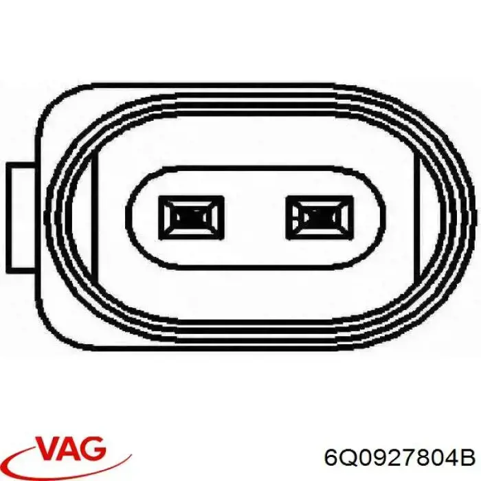 6Q0927804B VAG Czujnik ABS przedni prawy