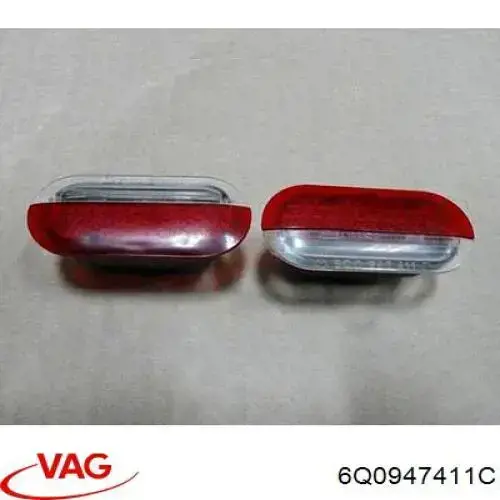 6Q0947411C VAG Lampa podświetlania w drzwiach