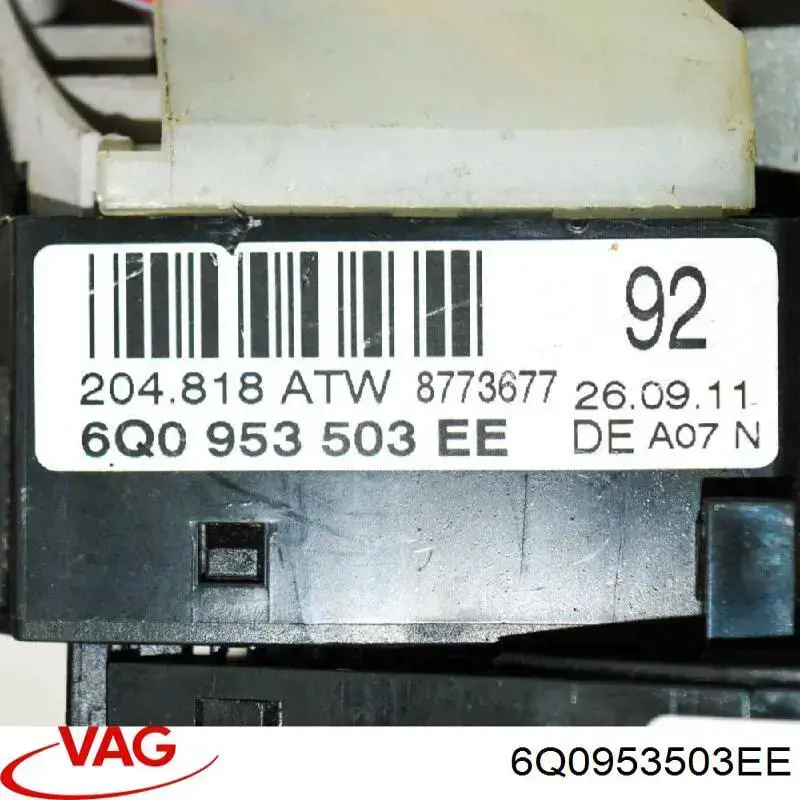 6Q0953503EE VAG Przełącznik zespolony, w komplecie