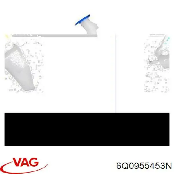 Zbiorniczek spryskiwacza szyb VAG 6Q0955453N cena, od 39,21 USD