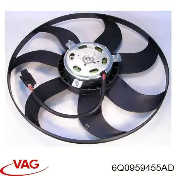 Wentylator elektryczny układu chłodzenia kompletny (silnik+wirnik) VAG 6Q0959455AD cena, od 78,45 USD