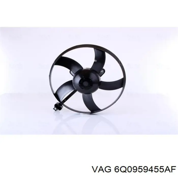 6Q0959455AF VAG Wentylator elektryczny układu chłodzenia kompletny (silnik+wirnik)