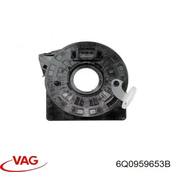 Pierścień kontaktowy AIRBAG, taśma kierownicy 6Q0959653B VAG