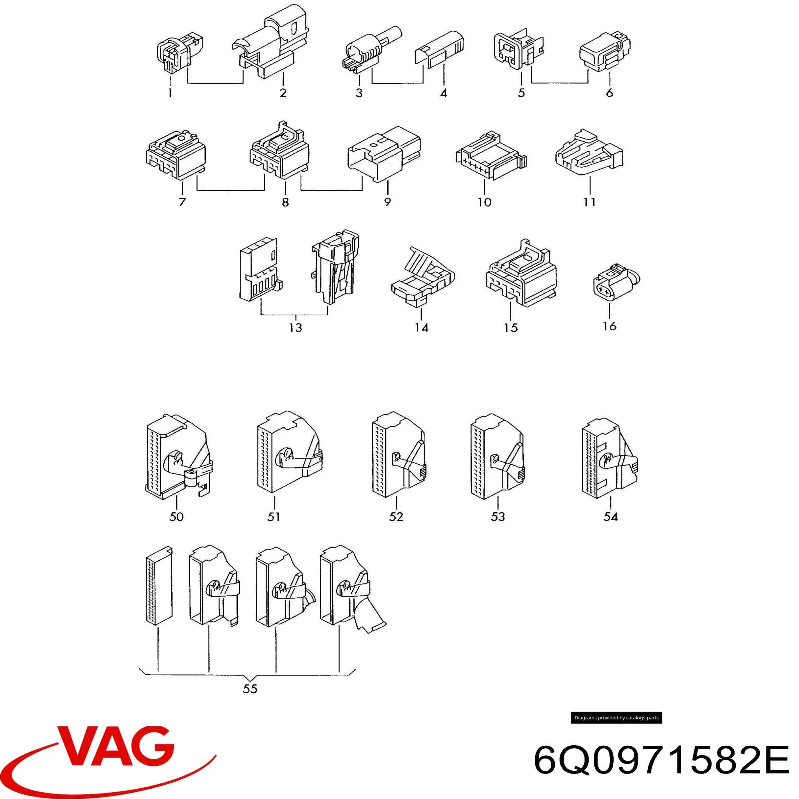 Pierścień kontaktowy AIRBAG, taśma kierownicy VAG 6Q0971582E cena, od 101,35 USD