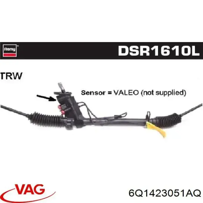 Listwa kierownicza (maglownica) VAG 6Q1423051AQ cena, od 195,80 USD