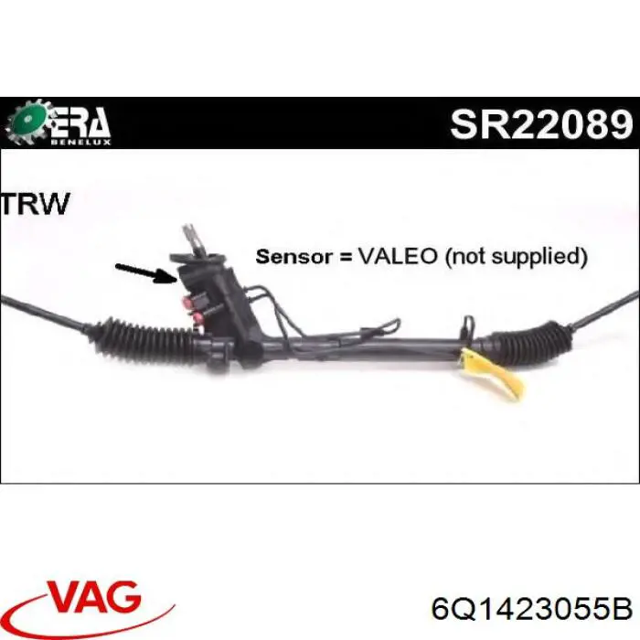 Listwa kierownicza (maglownica) VAG 6Q1423055B cena, od 212,90 USD