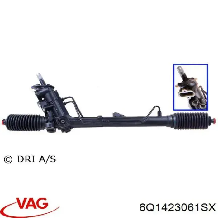 Do koszyka 6Q1423061SX VAG Listwa kierownicza (maglownica)