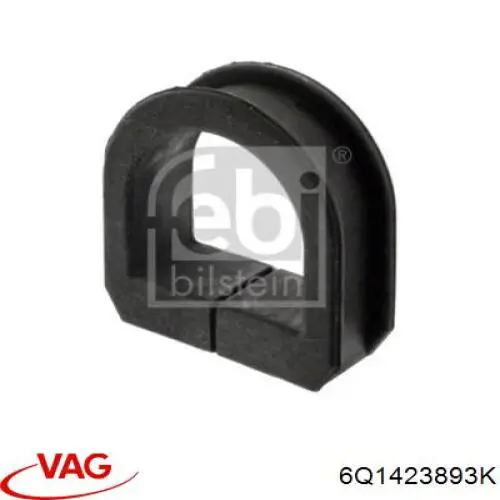 Do koszyka 6Q1423893K VAG Przewód hydraulicznego układu wspomagania wysokiego ciśnienia, od pompy do maglownicy (mechanizmu)