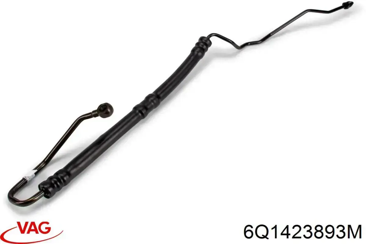 Przewód hydraulicznego układu wspomagania wysokiego ciśnienia, od pompy do maglownicy (mechanizmu) VAG 6Q1423893M