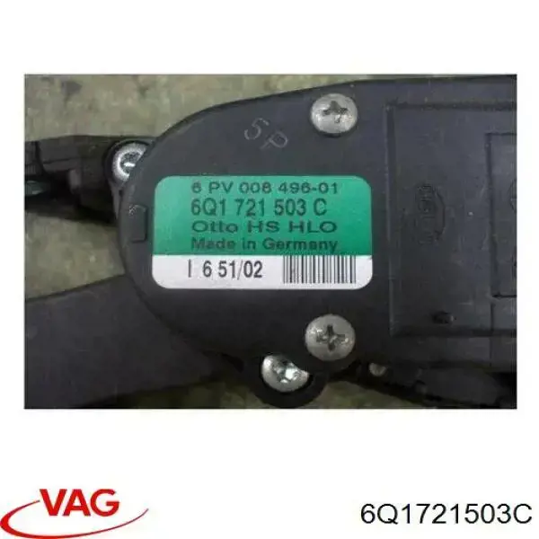 6Q1721503C VAG Pedał przyspieszenia (gazu)