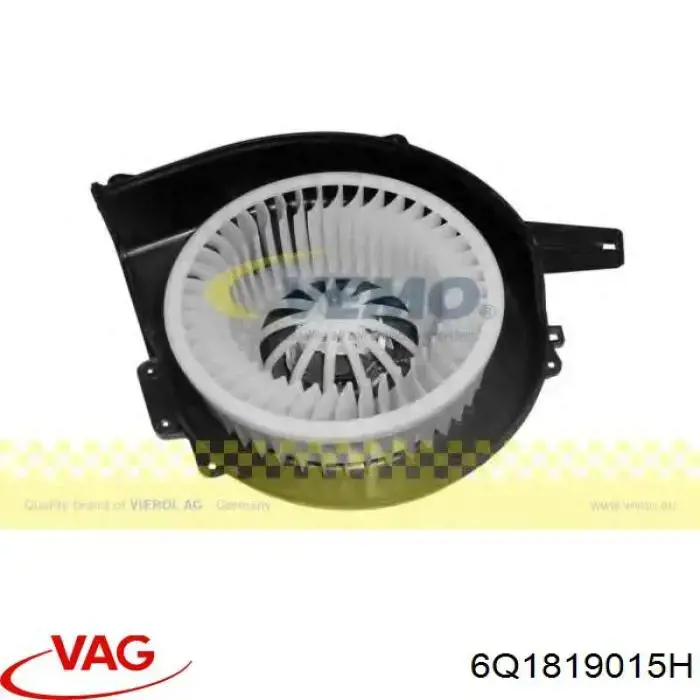Do koszyka 6Q1819015H VAG Silniczek wentylatora nagrzewnicy (ogrzewacza wnętrza)