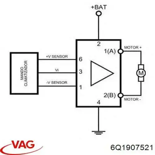 Rezystor wentylatora nagrzewnicy (ogrzewacza kabiny) VAG 6Q1907521 cena, od 52,78 USD