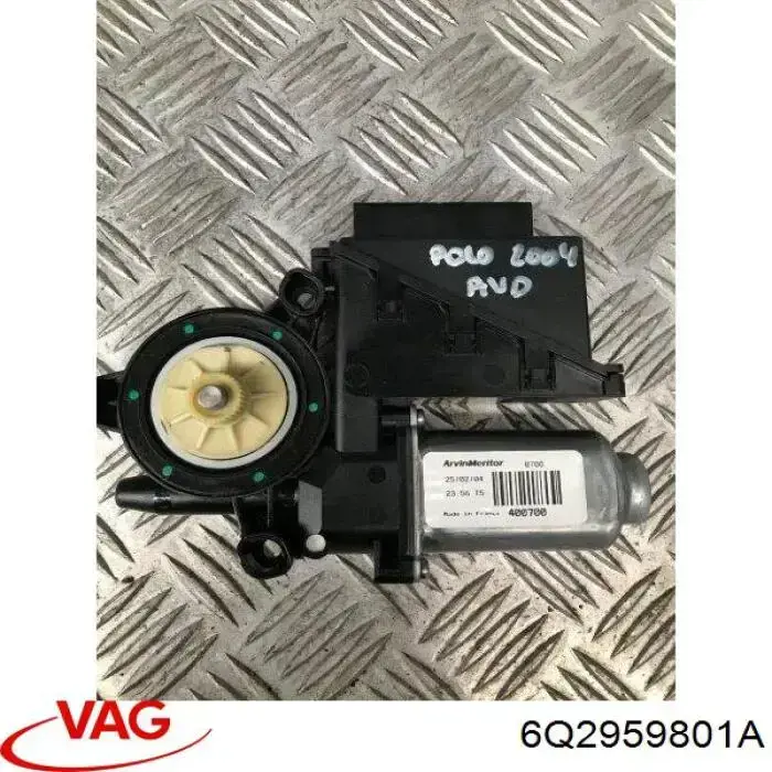 Do koszyka 6Q2959801A VAG Mechanizm podnoszenia szyby drzwi przednich prawych