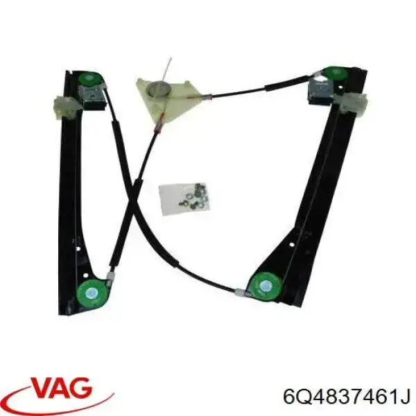 Do koszyka 6Q4837461J VAG Mechanizm podnoszenia szyby drzwi przednich lewych