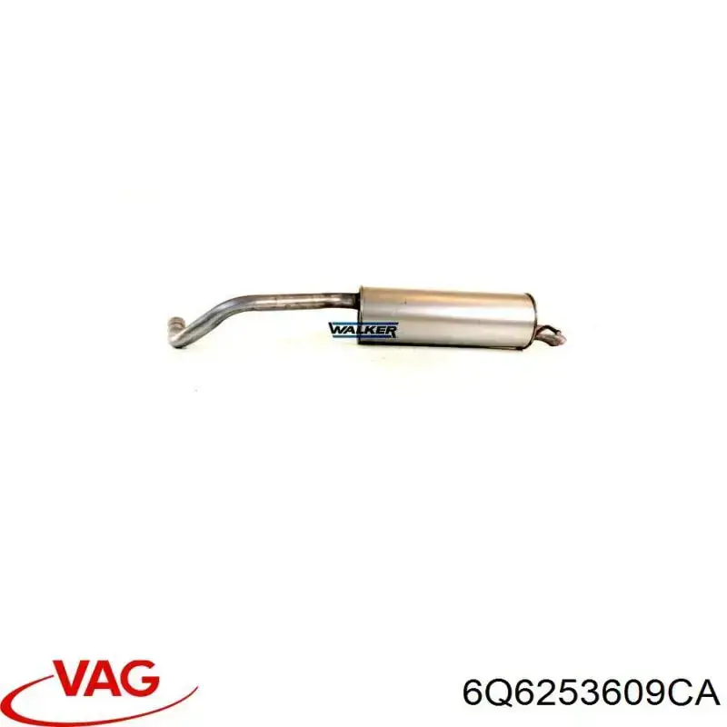 Tłumik, tylna część VAG 6Q6253609CA cena, od 95,33 USD