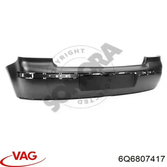 Zderzak tylny VAG 6Q6807417 cena, od 157,26 USD