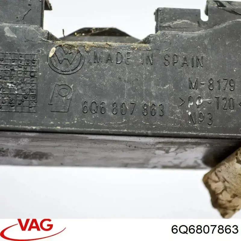 Wspornik zderzaka tylnego środkowy VAG 6Q6807863 cena, od 30,11 USD