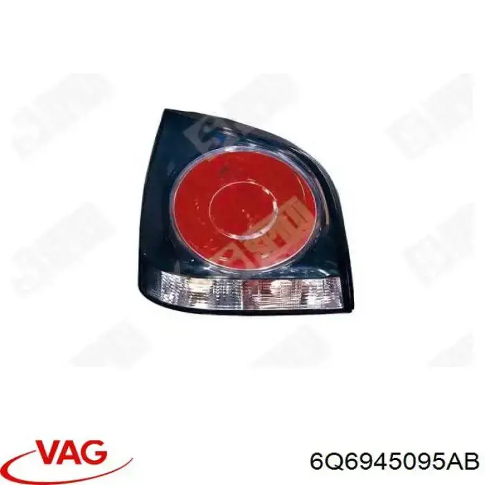 Lampa zespolona tylna lewa VAG 6Q6945095AB cena, od 101,49 USD