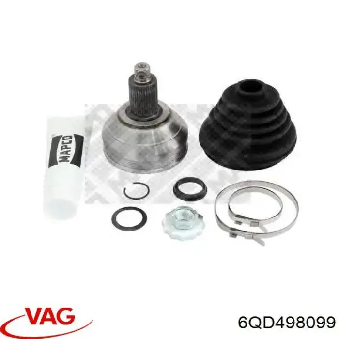 Przegub homokinetyczny przedni zewnętrzny VAG 6Q0498099G cena, od 53,23 USD