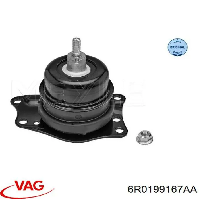Poduszka (podpora) silnika prawa 6R0199167AA VAG