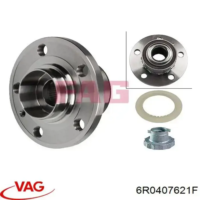 Piasta przednia VAG 6R0407621F cena, od 51,43 USD