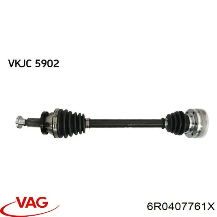 6R0407761X VAG Półoś napędowa przednia lewa