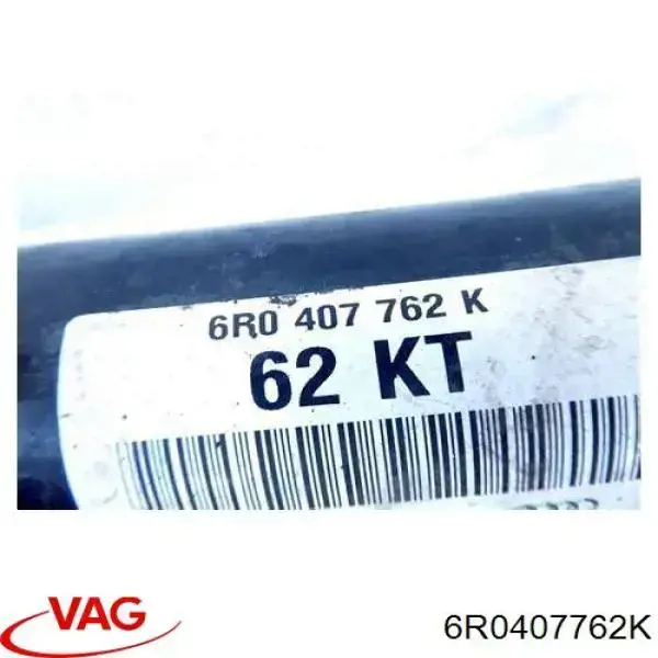 Półoś napędowa przednia prawa VAG 6R0407762K cena, od 59,59 USD