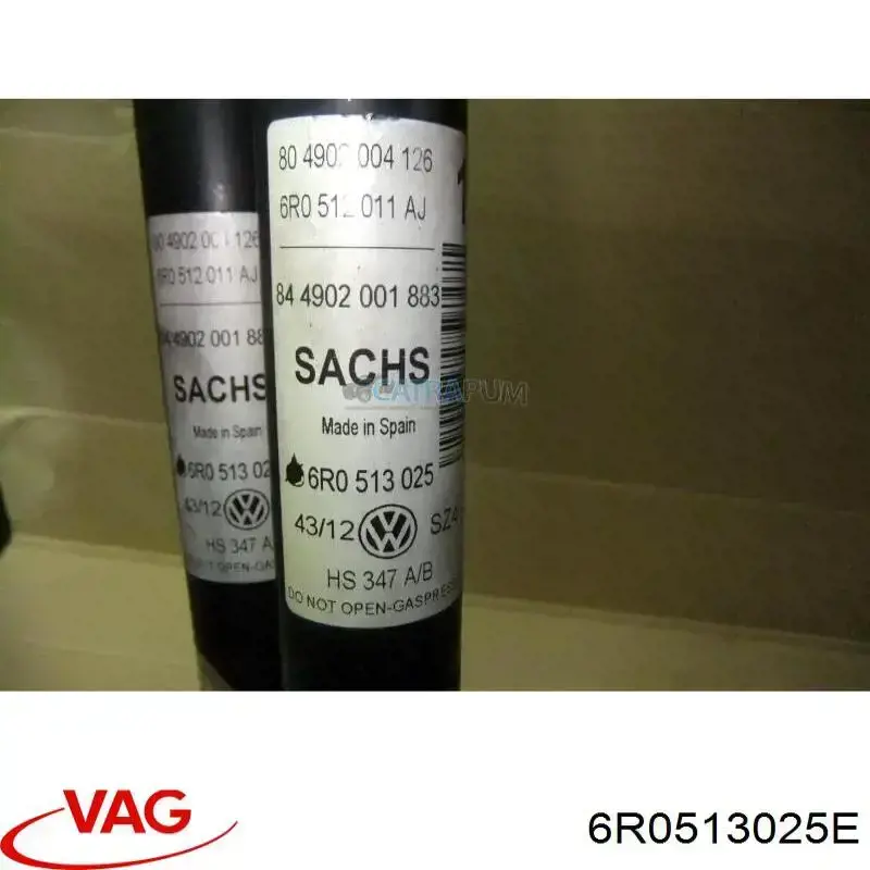 Do koszyka 6R0513025E VAG Amortyzator tylny