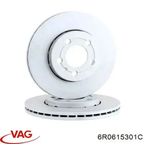Tarcza hamulcowa przednia 6R0615301C VAG